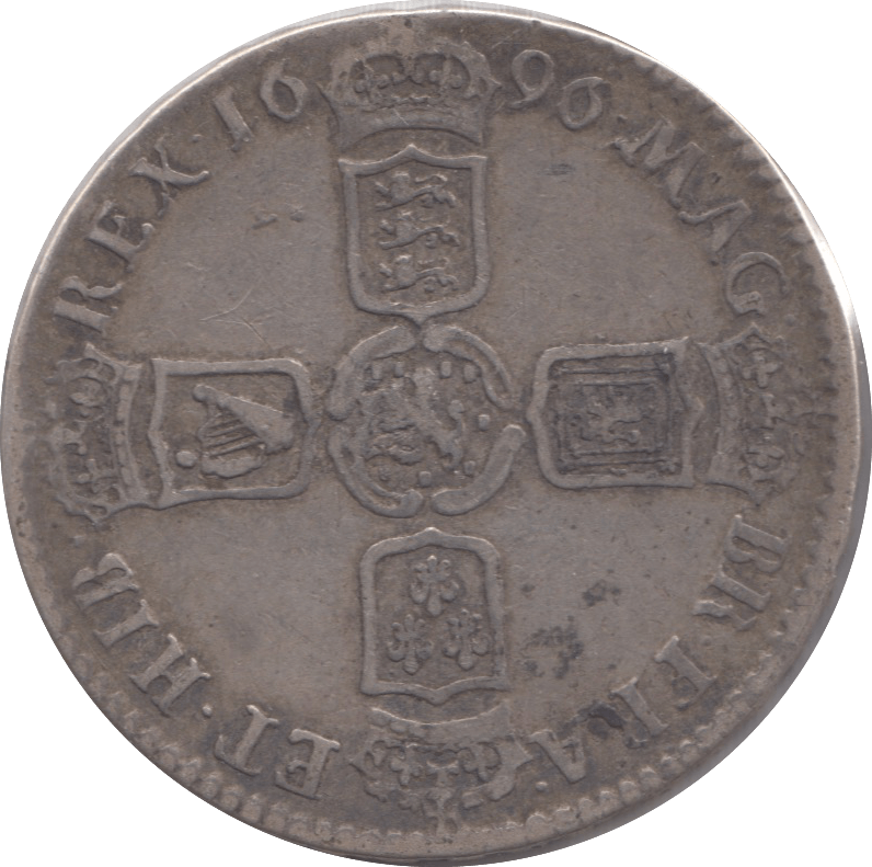 1696 HALFCROWN ( GF ) 9