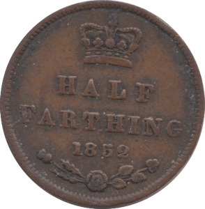 1852 HALF FARTHING ( VF ) - Farthing - Cambridgeshire Coins