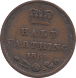 1852 HALF FARTHING ( VF ) - Farthing - Cambridgeshire Coins