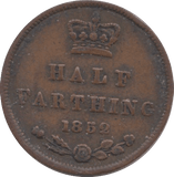 1852 HALF FARTHING ( VF ) - Farthing - Cambridgeshire Coins