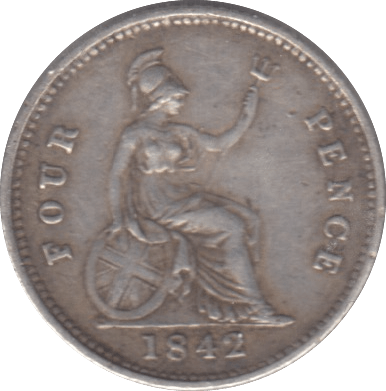 1842 FOURPENCE ( VF ) 7 - Fourpence - Cambridgeshire Coins