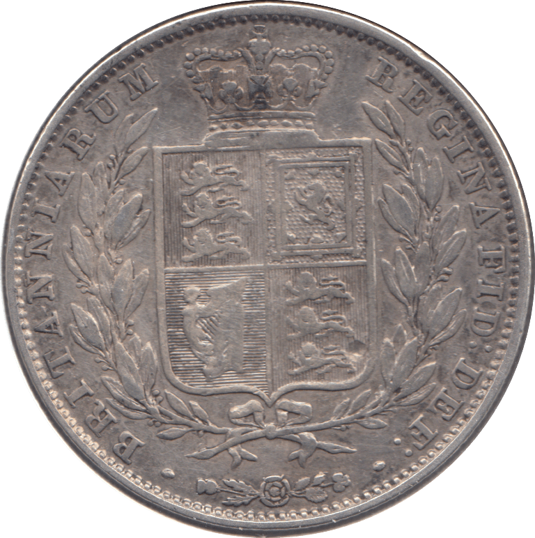 1845 HALFCROWN ( VF ) - Halfcrown - Cambridgeshire Coins