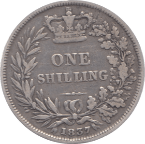 1837 SHILLING ( FINE ) 9 - Shilling - Cambridgeshire Coins