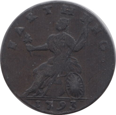 1793 FARTHING TOKEN ( REF 277 )