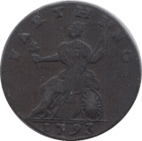 1793 FARTHING TOKEN ( REF 277 )