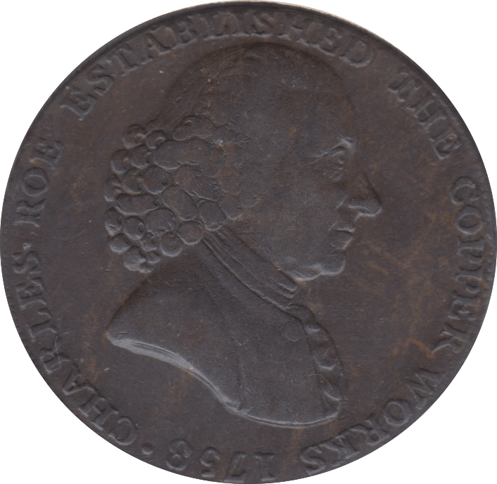 1791 HALFPENNY TOKEN MACCLESFIELD REF A6