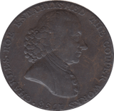 1791 HALFPENNY TOKEN MACCLESFIELD REF A6