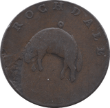 1791 HALFPENNY TOKEN ROCHDALE REF A12