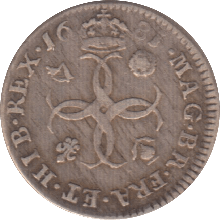 1681 MAUNDY FOURPENCE ( GF )