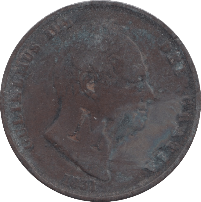 1831 HALFPENNY ( FINE ) 8 - HALFPENNY - Cambridgeshire Coins