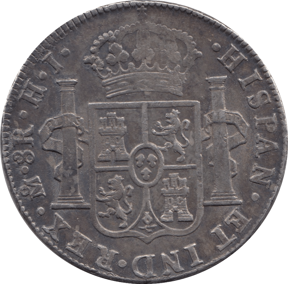 1810 MEXICO SILVER 8 REALES SPANISH COLONIAL TRADE DOLLAR