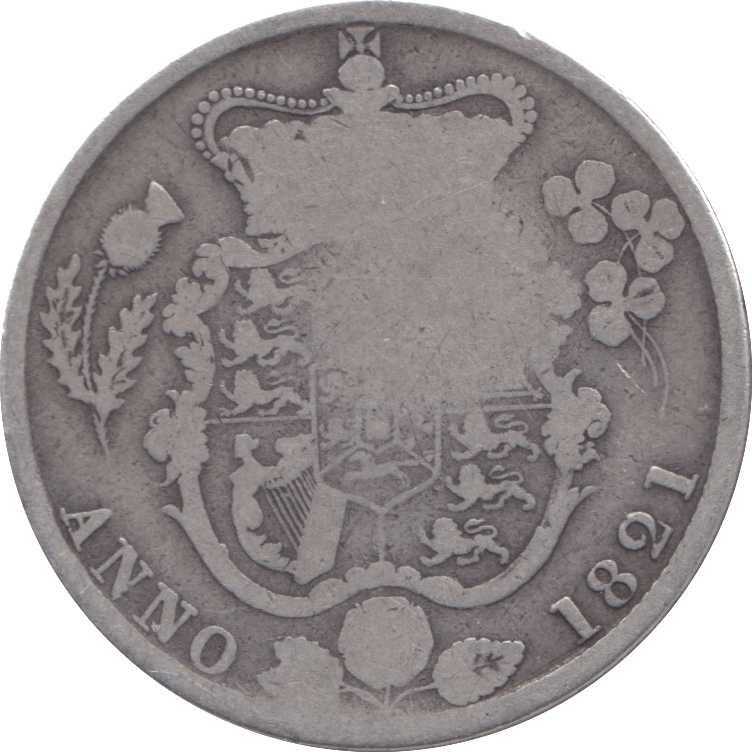 1821 HALFCROWN ( FAIR ) 3