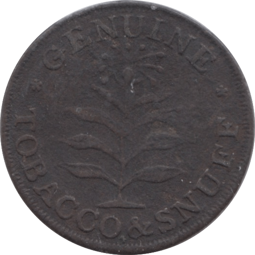 1814 FARTHING TOKEN JOHN ELLIOTT NEWCASTLE ( REF 267 )