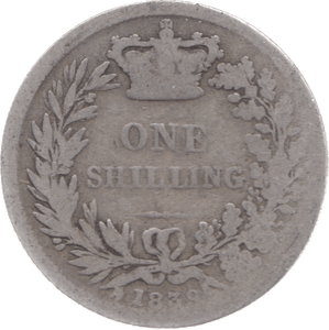 1839 SHILLING 2 ( FAIR ) - Shilling - Cambridgeshire Coins