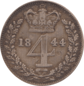1844 MAUNDY FOURPENCE ( FINE ) - Maundy Coins - Cambridgeshire Coins