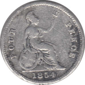 1854 FOURPENCE ( NF ) 7 - Fourpence - Cambridgeshire Coins