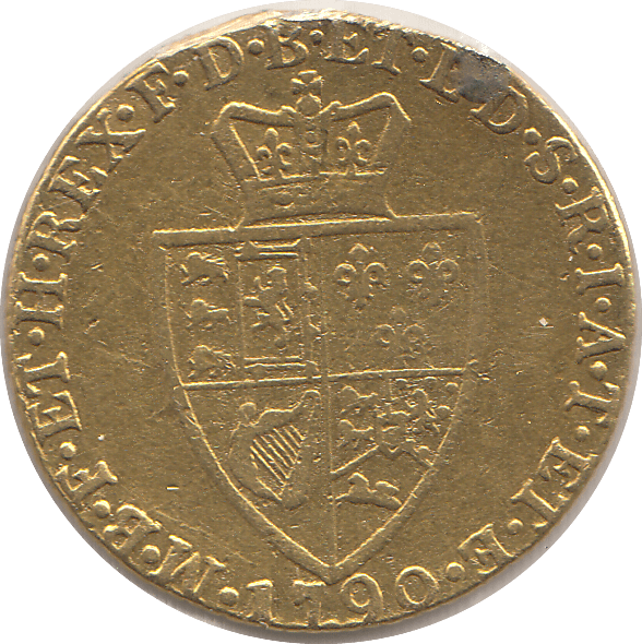 1790 GOLD ONE GUINEA ( FINE )