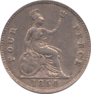 1854 FOURPENCE ( GF ) - Fourpence - Cambridgeshire Coins