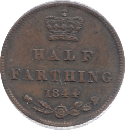 1844 HALF FATHING ( FINE ) 12 - Half Farthing - Cambridgeshire Coins