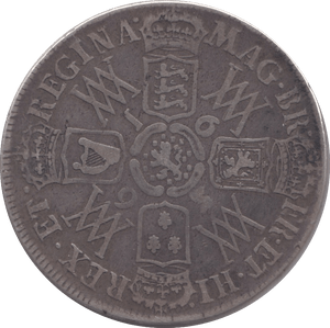 1693 HALFCROWN ( GF )