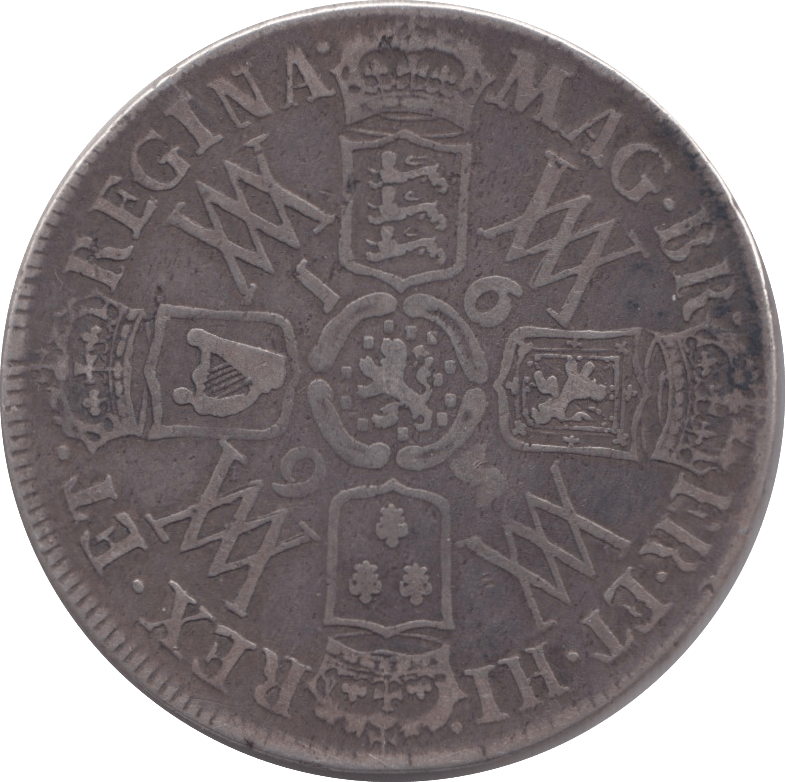 1693 HALFCROWN ( GF )