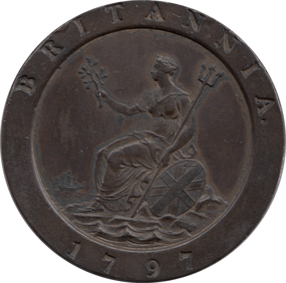 1797 TWOPENCE ( EF ) CARTWHEEL GEORGE III