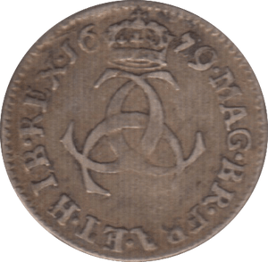 1679 MAUNDY THREEPENCE ( FINE )