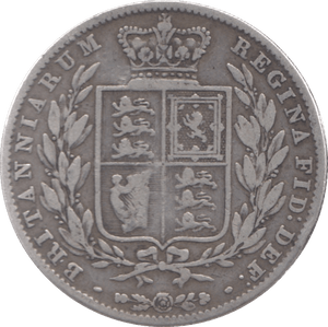 1845 HALFCROWN ( FINE ) - Halfcrown - Cambridgeshire Coins