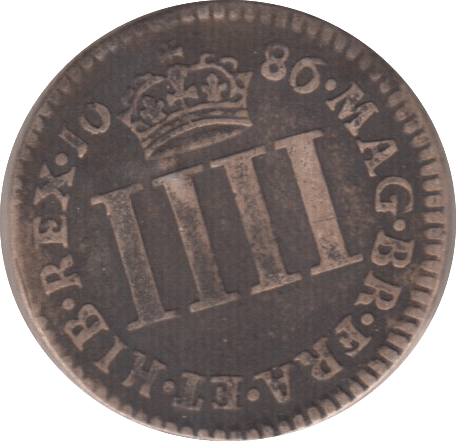 1686 MAUNDY FOURPENCE ( FINE ) I
