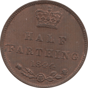 1844 ONE HALF FARTHING ( UNC ) 4 - Half Farthing - Cambridgeshire Coins