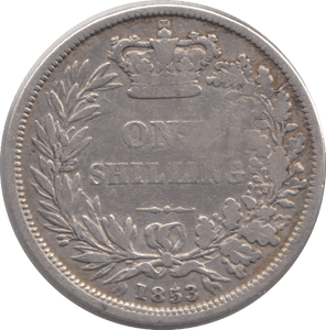 1853 SHILLING ( NF ) - SHILLING - Cambridgeshire Coins