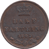 1843 HALF FARTHING ( GF ) 3 - Half Farthing - Cambridgeshire Coins