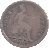 1838 FOURPENCE ( FAIR ) 9 - Fourpence - Cambridgeshire Coins