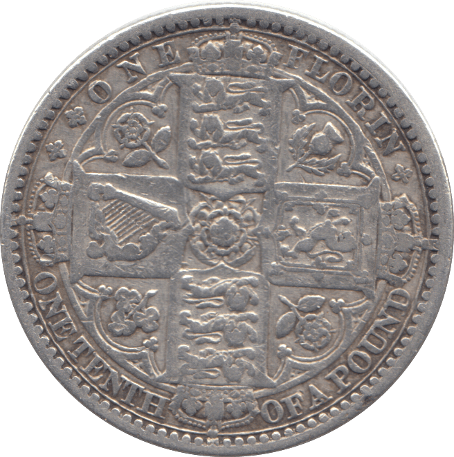 1849 FLORIN ( VF ) - Florin - Cambridgeshire Coins