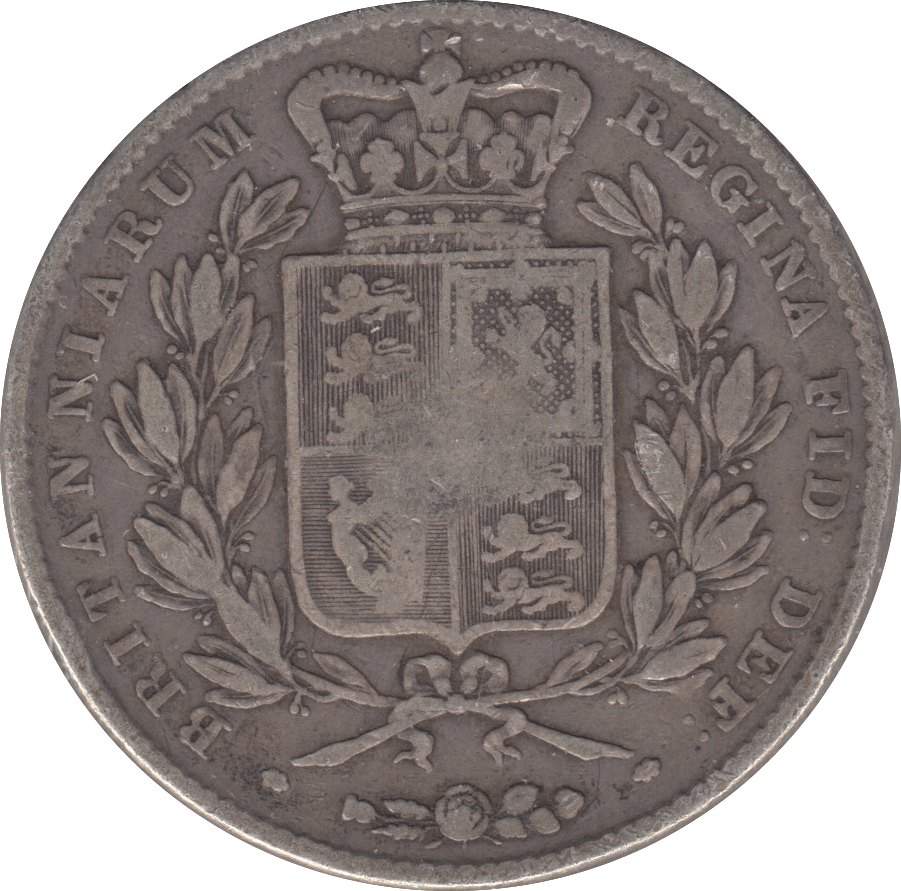 1844 CROWN ( FINE ) 6 - CROWN - Cambridgeshire Coins