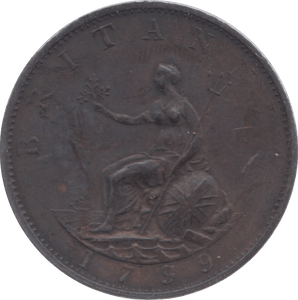 1799 HALFPENNY 3 ( EF )