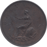 1799 HALFPENNY 3 ( EF )