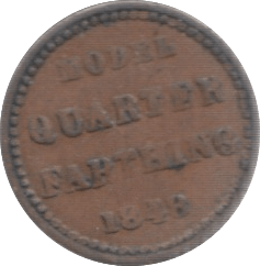 1848 QUARTER FARTHING TOY MONEY - TOY MONEY - Cambridgeshire Coins