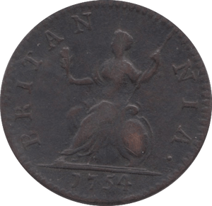1754 FARTHING ( GF ) 5