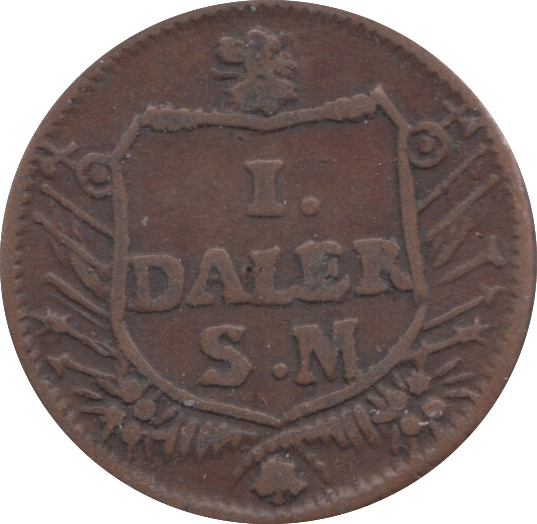 1717 1 DALER SWEDEN