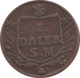 1717 1 DALER SWEDEN
