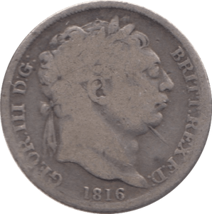 1816 SIXPENCE  ( FAIR ) 8