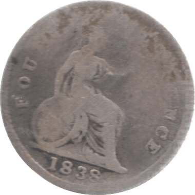 1838 FOURPENCE ( FAIR ) 22 - Fourpence - Cambridgeshire Coins