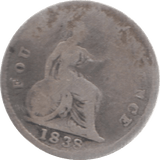 1838 FOURPENCE ( FAIR ) 22 - Fourpence - Cambridgeshire Coins