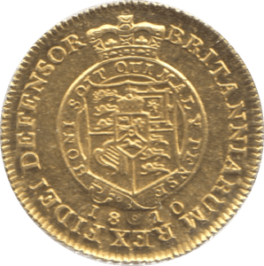 1810 GOLD HALF GUINEA ( AUNC ) GEORGE III