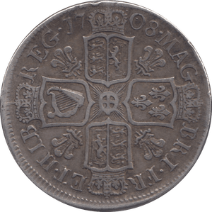 1708 HALFCROWN ( GVF )