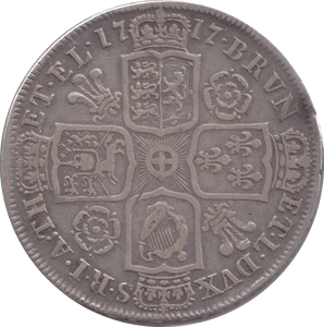 1717 HALFCROWN ( VF )
