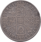 1717 HALFCROWN ( VF )