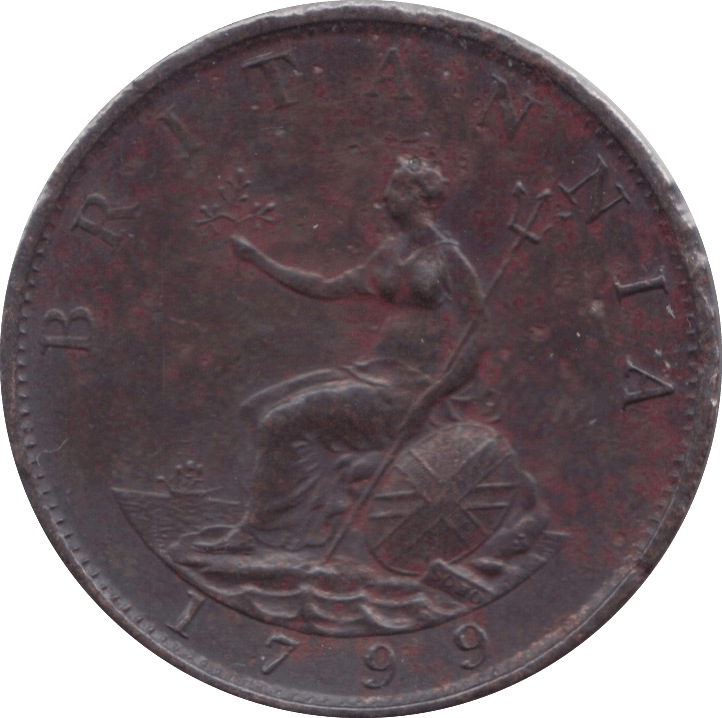 1799 HALFPENNY ( EF ) 3
