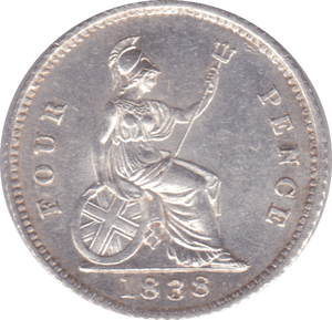 1838 FOURPENCE ( BU ) - Fourpence - Cambridgeshire Coins